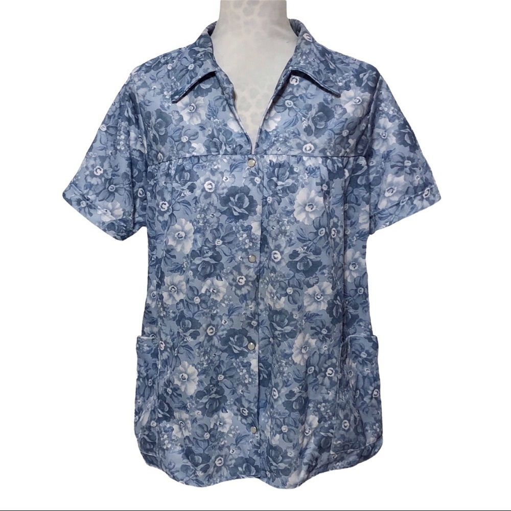 Vintage 70’s Haband Snap Front Blouse